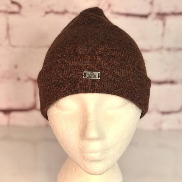 EASTERN MOUNTAIN SPORTS Unisex beanie knit cap hat brown and black One Size NWT - Picture 16 of 16